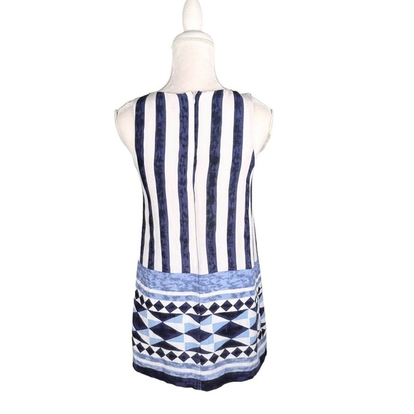 Lulu’s navy blue nautical stripe tank shift mini dress small summer vacation - Picture 8 of 16